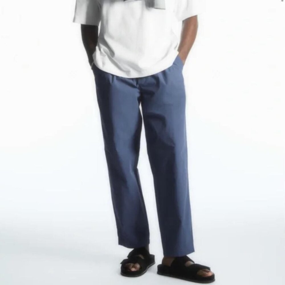 Cos Tapered Poplin Pull On Pants - Picture 2 of 4